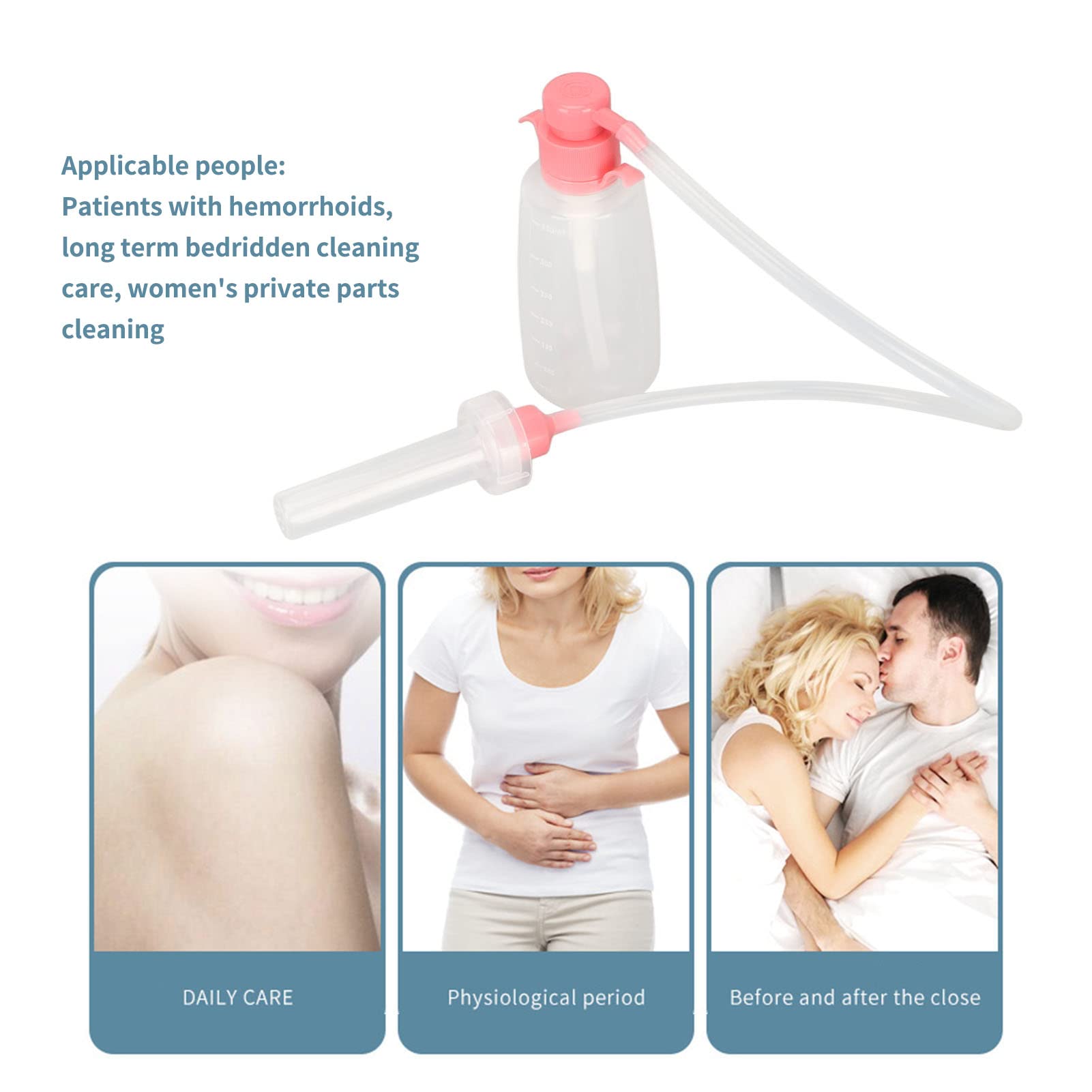 Vaginal Douche Cleaner,350ml Vaginal Cleanser Vaginal Douche Reusable Vaginal Cleansing System